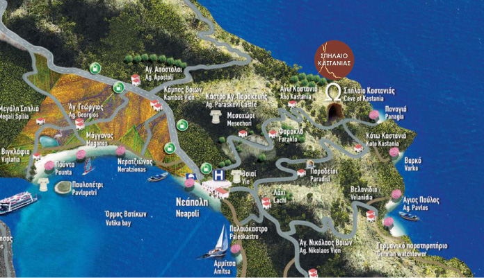 ΝΕΑΠΟΛΗ-ΜΟΝΕΜΒΑΣΙΑ-ΕΛΑΦΟΝΗΣΟΣ-ΠΛΥΤΡΑ- ΛΙΜΗΝ ΙΕΡΑΚΑ-ΚΥΠΑΡΙΣΣΙ-ΑΣΤΡΟΣ